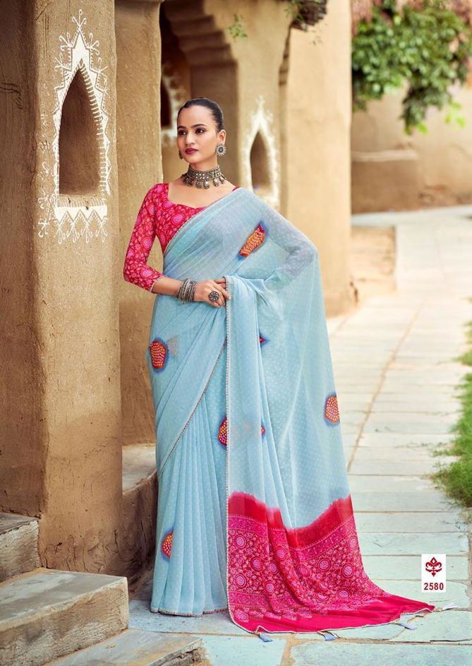 Kashvi Mishti Fancy Printed Designer Georgette Casual Wear Saree Collection